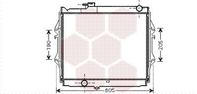 VAN WEZEL Radiaator,mootorijahutus 53002472